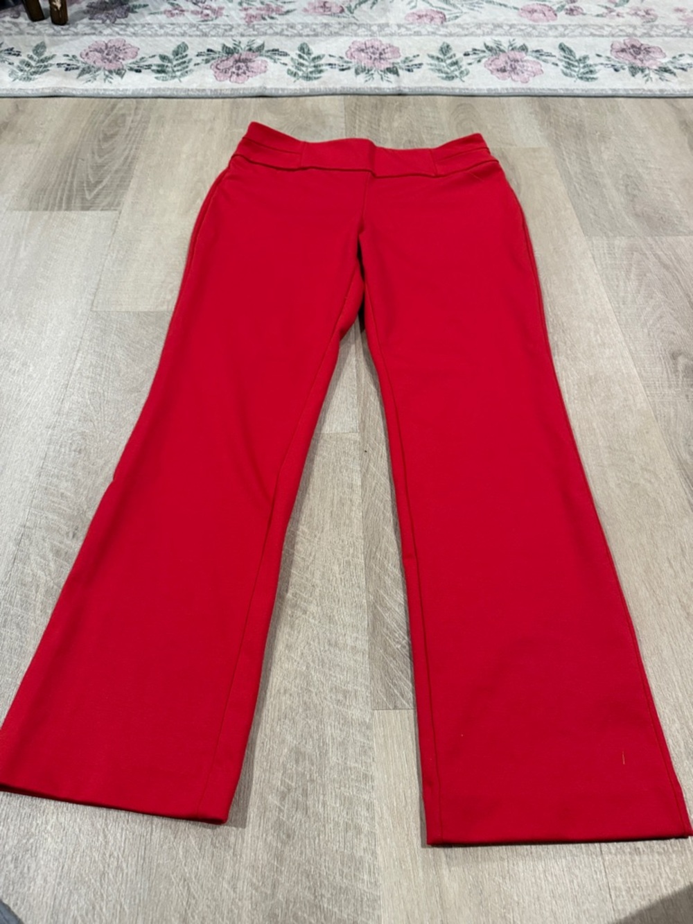 New York & Company Red Boot Cut Pants